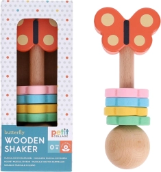 Drewniana grzechotka Motyl od Petit Collage