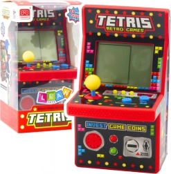 Mini automat do gier Tetris Retro 49 gier 1676 poziomów Czerwony