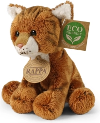 Pluszowy kot rudy siedzący 14 cm eco friendly