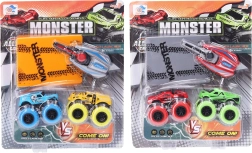 Wystrzałowe metalowe auta 2 szt.