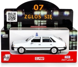 Polski radiowóz POLONEZ 07 zgłoś się 1:43 model metalowy