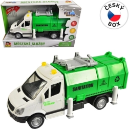 Śmieciarka na napęd cierny z światłem i dźwiękiem