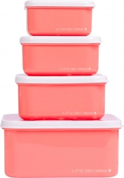 Zestaw czterech pojemników śniadaniowych A Little Lovely Company – Zabawa