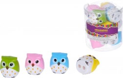 Temperówka na dwie kredki z pojemnikiem – sowa