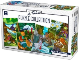 Puzzle Bajki La Fontaine’a 4w1 (24, 35, 48, 60 elementów)