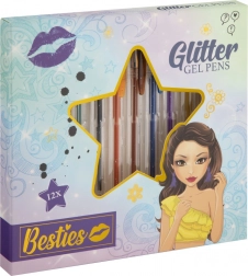 Zestaw długopisów żelowych w różnych kolorach