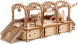 Drewniane puzzle 3D stacja kolejowa WOODEN CITY, 175 elementów