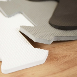 bieco piankowa mata do zabawy alfabet black & white, 26 szt.