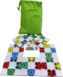 Kolorowe misie - drewniana gra logiczna