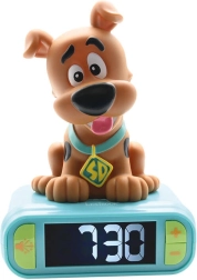 Dziecięcy budzik z 3D nocnym światłem SCOOBY-DOO