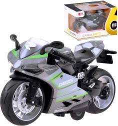 metalowy model motocykla z napędem typu pull-back – C