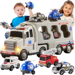 Woopie transporter ratunkowy ze światłami i dźwiękami, 5 elementów