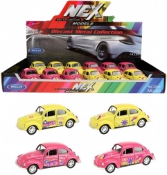 Metalowy model WELLY VOLKSWAGEN Beetle 1:32 na napęd typu pull-back