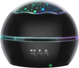 Nocny projektor gwiazd i podwodnego świata – czarny