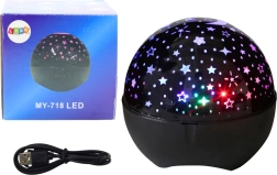 Projektor gwiazd Nocne światło Głośnik 2w1 czarny