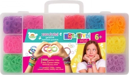 Kreatywny zestaw do zaplatania gumek z krosnem i akcesoriami