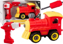 Rozbieralna lokomotywa zdalnie sterowana – czerwona