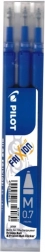 Wkłady wymienne PILOT FriXion 0,7 mm – niebieskie, 3 szt.