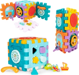 Interaktywna kostka do zabawy dla dzieci z muzyką i światłami