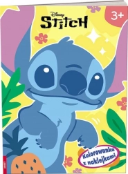 disney stitch: kolorowanka z naklejkami