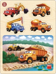 Dino drewniane puzzle Tatra w kamieniołomie 13 elementów