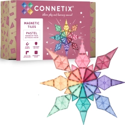 Connetix Pastel Geometry Pack magnetyczne klocki 40 elementów