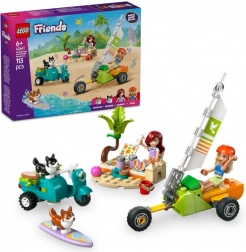 Lego Friends przygoda z psami na surfingu i skuterem