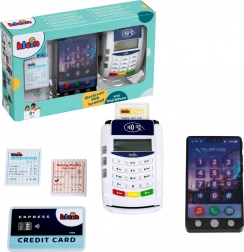 Zabawowy terminal płatniczy POS ze smartfonem i akcesoriami KLEIN