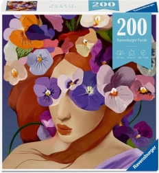 Puzzle RAVENSBURGER Moment Kwiatowa głowa Fiołek 200 elementów