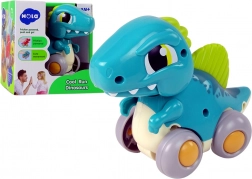Dinozaur na kółkach – niebieska figurka Spinozaura
