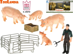 Zoolandia zestaw figurek farmowych z młodymi i akcesoriami