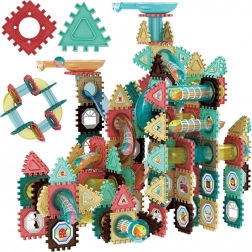 Woopie magnetyczne klocki konstrukcyjne 3D – edukacyjny tor kulkowy 228 elementów