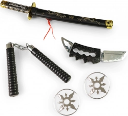 Zestaw ninja z plastikowych broni dla dzieci