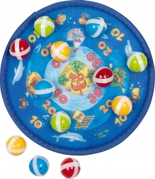 Goki tarcza na rzep z 12 piłeczkami – ocean