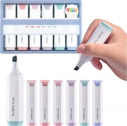 Zestaw mini zakreślaczy w pastelowych kolorach 6 szt.