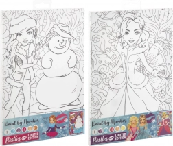 Malowanie po numerach na płótnie BESTIES 29,7 × 19,5 cm