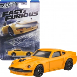 Hot Wheels Fast & Furious Datsun 240Z żółty model 1:64, 6,5 cm