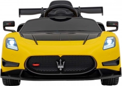 Dziecięcy elektryczny samochodzik Maserati MC20 GT2 żółty