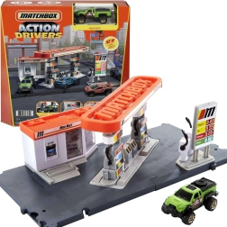 Matchbox Action Drivers stacja benzynowa z samochodem Questor