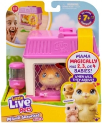 little live pets mini mama chomik z niespodzianką maluszków w domeczku