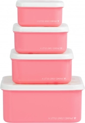 Zestaw czterech pojemników śniadaniowych A Little Lovely Company – Lody