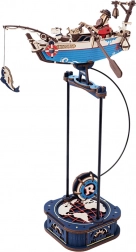 Mechaniczna układanka 3D Rybak łódź z wahadłem