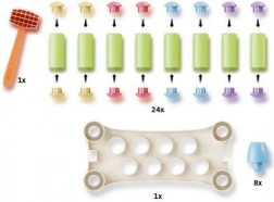 PlayEco gra do wbijania z kolorowymi kołeczkami z plastiku z recyklingu