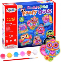Kreatywny zestaw do tworzenia magnesów – sowy
