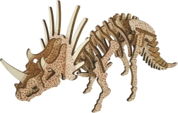 Drewniane 3D puzzle Triceratops