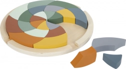 kolorowe drewniane puzzle safari mandala small foot