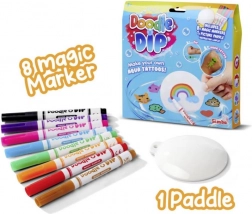 Kreatywne wodne tatuaże Doodle o Dip