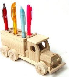 Ceeda Cavity drewniany stojak na długopisy – ciężarówka