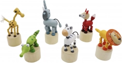 Safari drewniane zwierzątko do ściskania