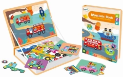 Magnetyczna książka – pojazdy puzzle